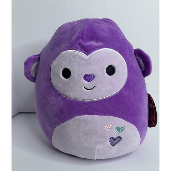 Squishmallows 2024 Valentines Hartman the Purple Monkey 11” - Picture 1 of 9